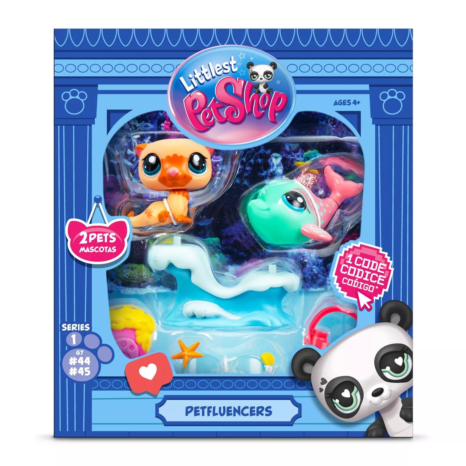 Littlest Pet Shop Petfluencer szett - Víz alatti kaland - 2 darabos (LPS00560)