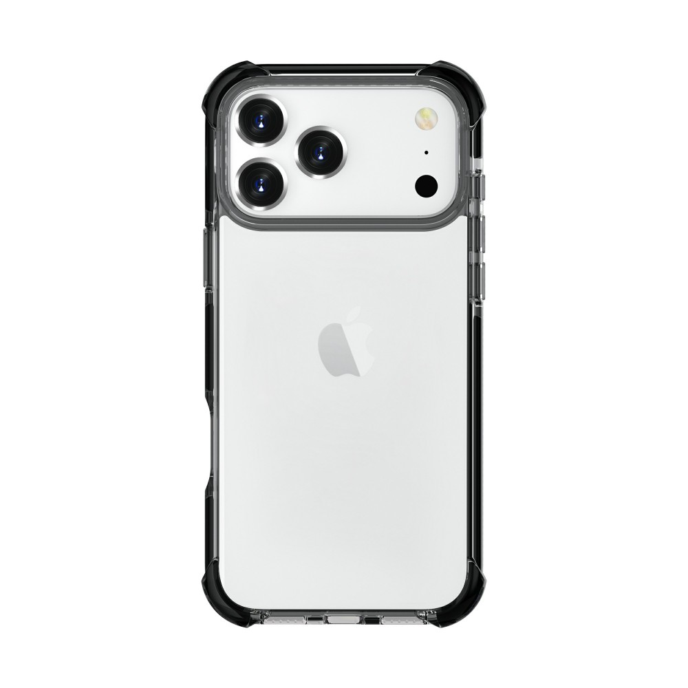 iPhone 17 Pro Max ütésálló szilikon hátlap, Fekete (CEL-SCK-IPH17PM-BK)