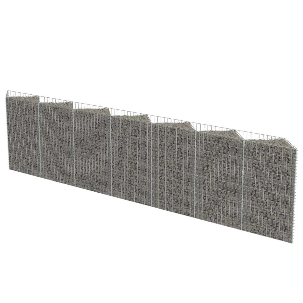 horganyzott acél gabion fal 450 x 30 x 100 cm (143571)