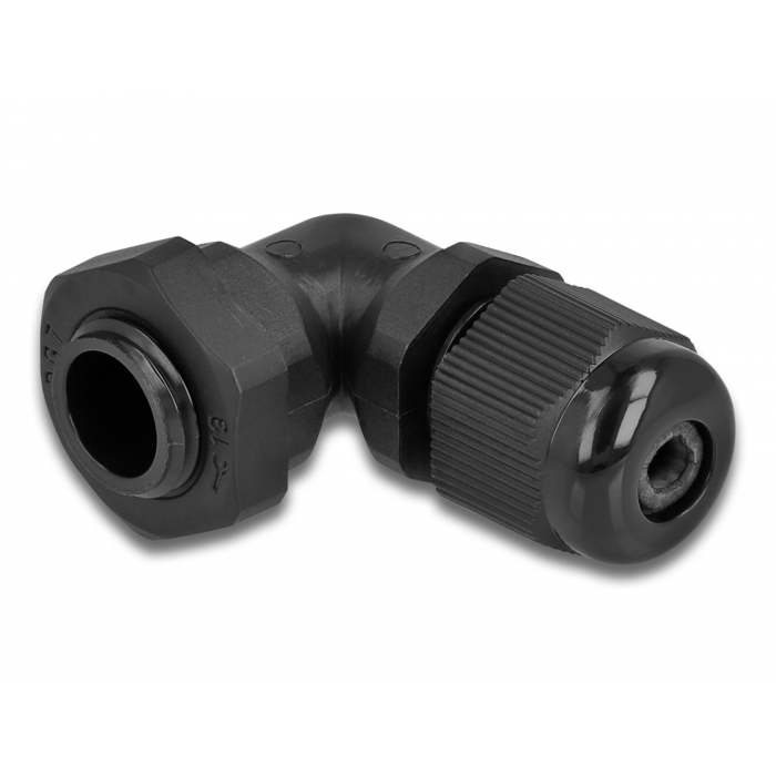 Delock Kábel tömszelence PG7 90 hajlított fekete (60292) (60292)