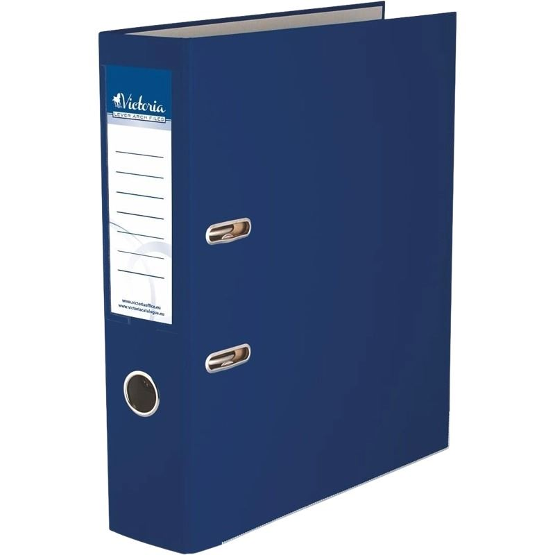 Victoria Basic iratrendező 75mm gerincvastagság, A4 sötétkék (IDI75SKN) (IDI75SKN)