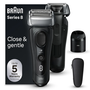 Braun Series 8 8560cc Wet & Dry Фолио за самобръсначка Тример Черен