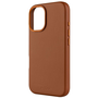 Фиксиран калъф за телефон MagLeather с поддръжка на MagSafe за Apple iPhone 16, кафяв FIXLM-1400-BRW