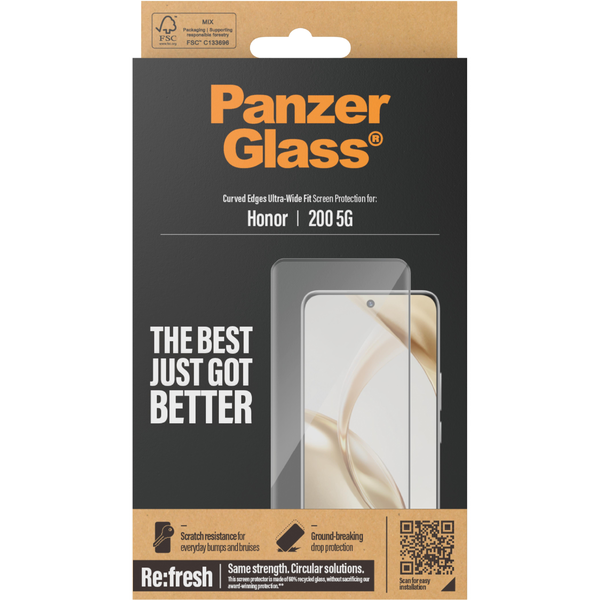 PanzerGlass PG Honor 200 5G Прозрачен защитен екран Huawei 1 броя