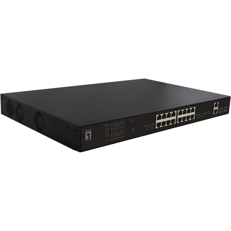 LevelOne FGP-2031 sieťový prepínač Nespravované Fast Ethernet (10/100) Podpora napájania cez Ethernet (PoE) 1U Čierna (FGP-2031)