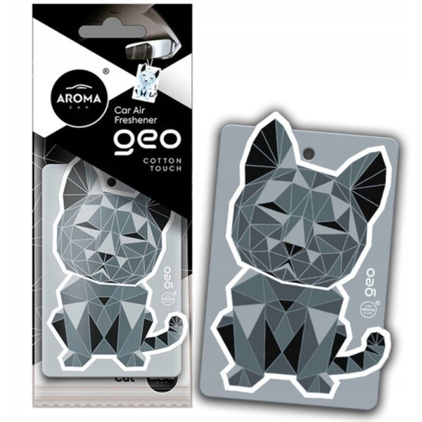Aroma Car, Illatosító, Geo Cat White Cotton Touch (5420795)
