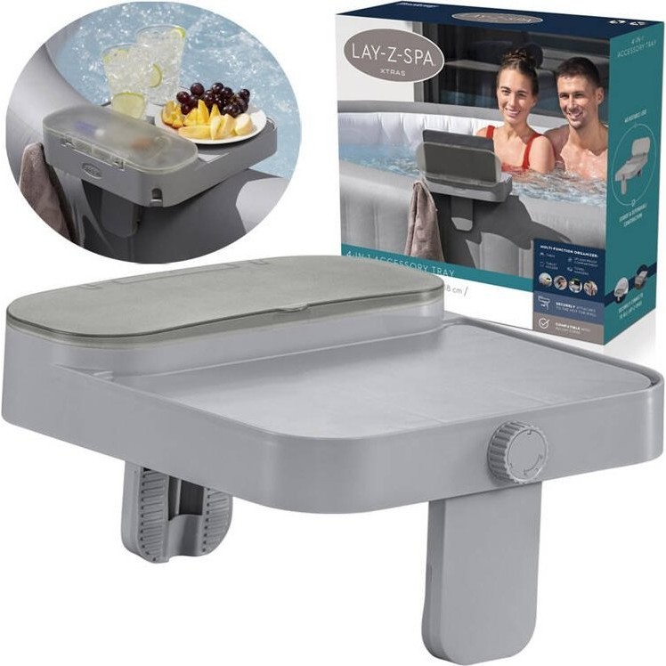 Bestway 60337 pezsgőfürdő vagy gyógyfürdő tartozék Italtálca/tartó Szürke (60337)