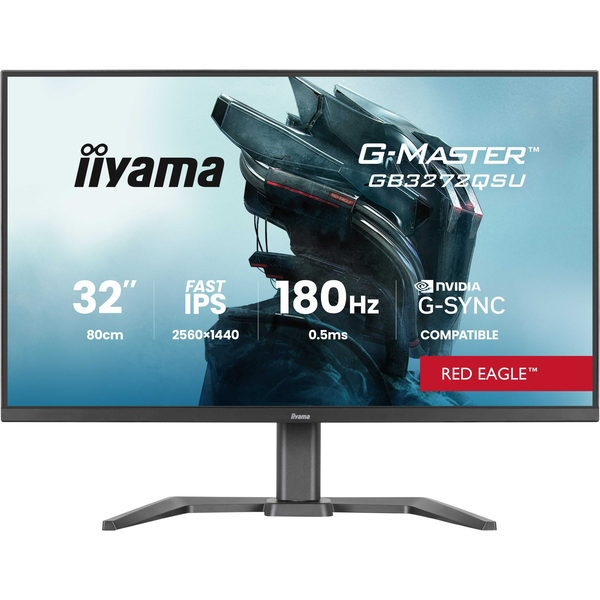 iiyama G-MASTER GB3272QSU-B1 computerskærm 80 cm (31.5") 2560 x 1440 pixel Quad HD LED Sort