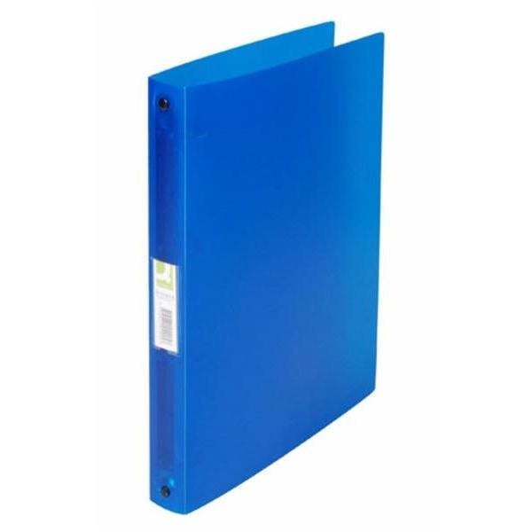 Q-CONNECT 3,5 cm, 4 gyűrűs, átlátszó, kék (510.2584)