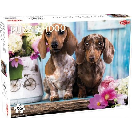 Tactic Dashing Dacshunds 1000 pcs Kirakós játék 1000 db Állatok (417432)