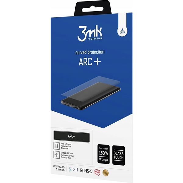 Защитно фолио за Honor 200 Pro, 3MK ARC+, прозрачно, самовъзстановяващо се