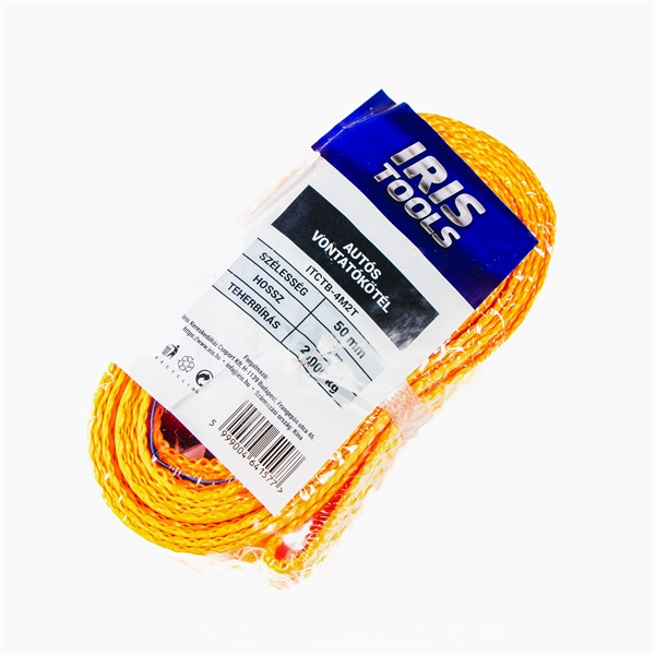 IRIS TOOLS ITCTB-4M2T autós vontatókötél 2.000 kg, 4 m, 50 mm (ITCTB-4M2T)