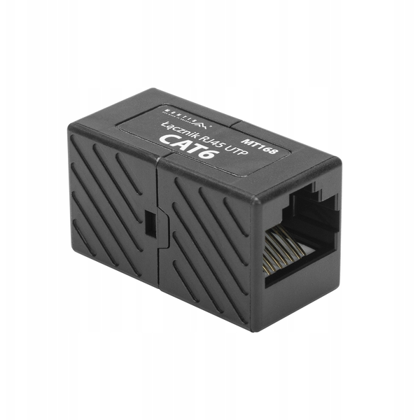 Łącznik RJ45 UTP Cat. 6 czarny Montis MT168