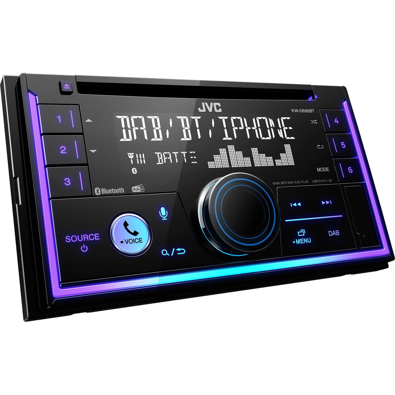 JVC KW-DB95BT Autó HiFi fejegység (KWDB95BT)
