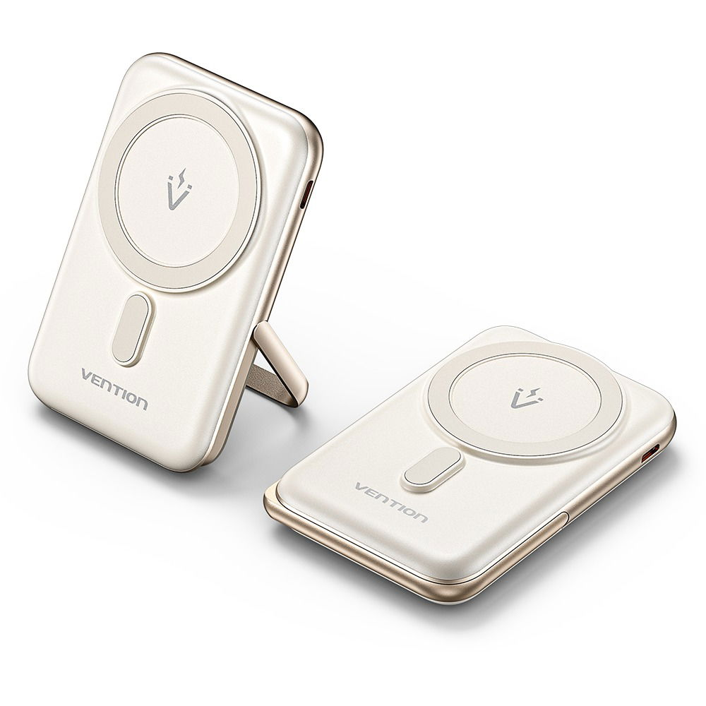 Vention 10000mAh Magnetic Wireless Power Bank (USB-C + Wireless) 20W White (FHNW0)