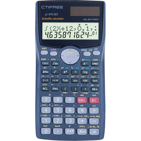 CTIFREE FC-991 MS tudományos számológép, 80x155mm, dual power (FC-991 MS)