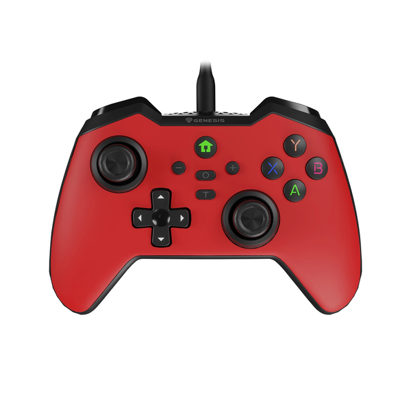 Natec Genesis Mangan 300 Vezetékes Gamepad - Piros (Android/Asus Rog Ally/Nintendo Switch/PC/Steam Deck)