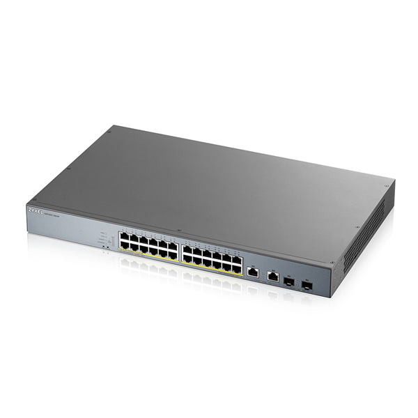 Zyxel GS1350-26HP-EU0101F netværksswitch Administreret L2 Gigabit Ethernet (10/100/1000) Strøm over Ethernet (PoE) Grå