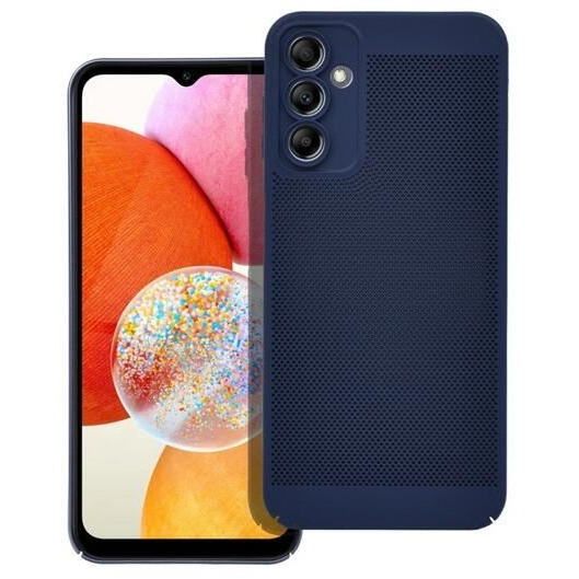 Gigapack Samsung Galaxy A54 5G (SM-A546) légáteresztő, lyukacsos műanyag tok sötétkék (GP-142606) (GP-142606)