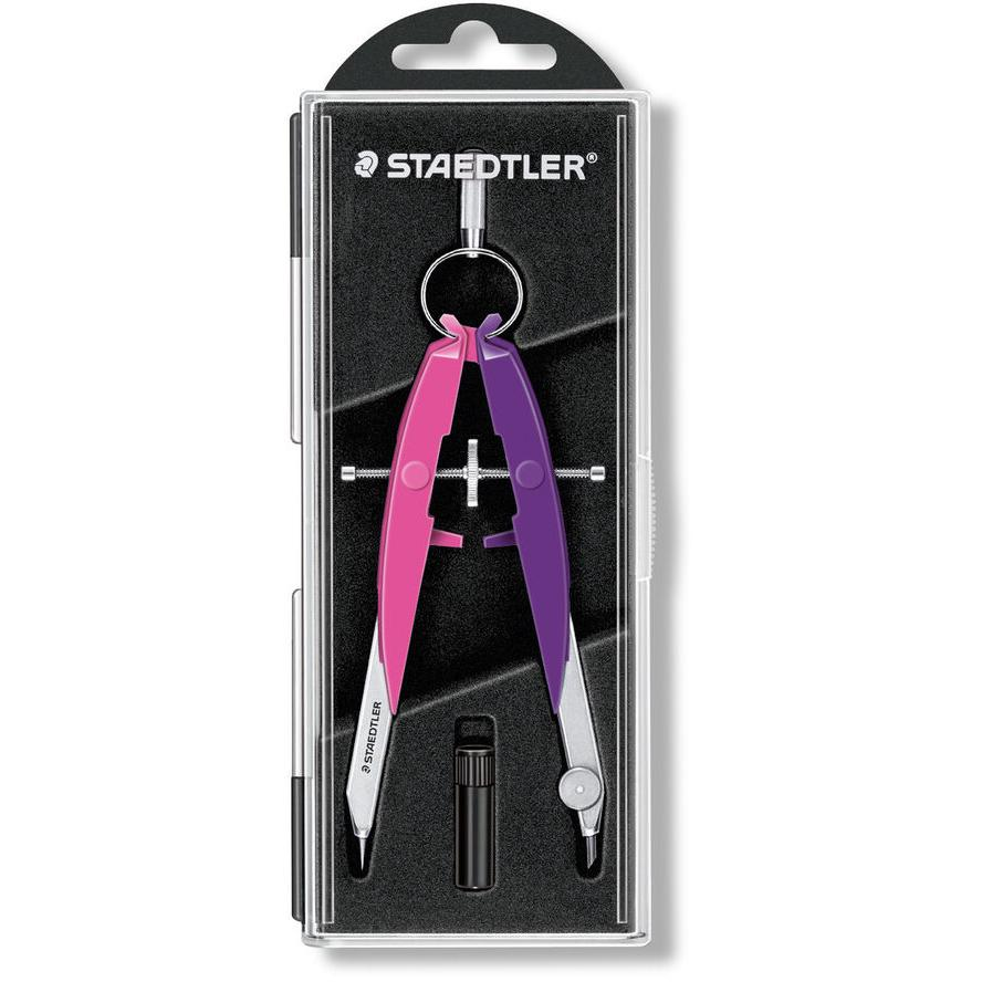 Staedtler Mars Comfort Neon Körző készlet precíziós 2 darabos / Neon rózsaszín-lila (556 00-N2)