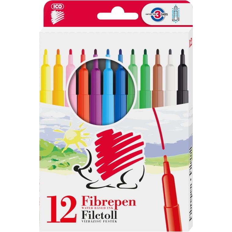 ICO Süni 300 D12 1 mm Rostíron készlet - Vegyes színek (12 db / csomag) (9580123001)