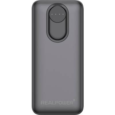 Външна батерия RealPower PB-20000 Pro 20 000 mAh, черна