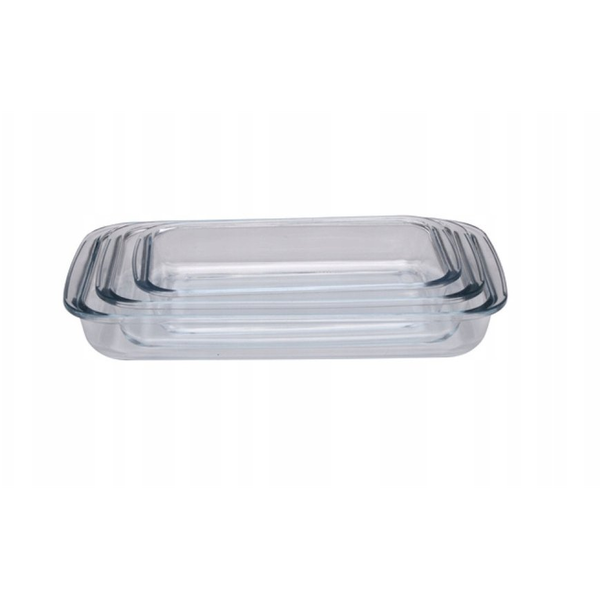 Sütőtál üveg boroszilikát 39x23.5x5cm 2.9l 3783gr Alpina