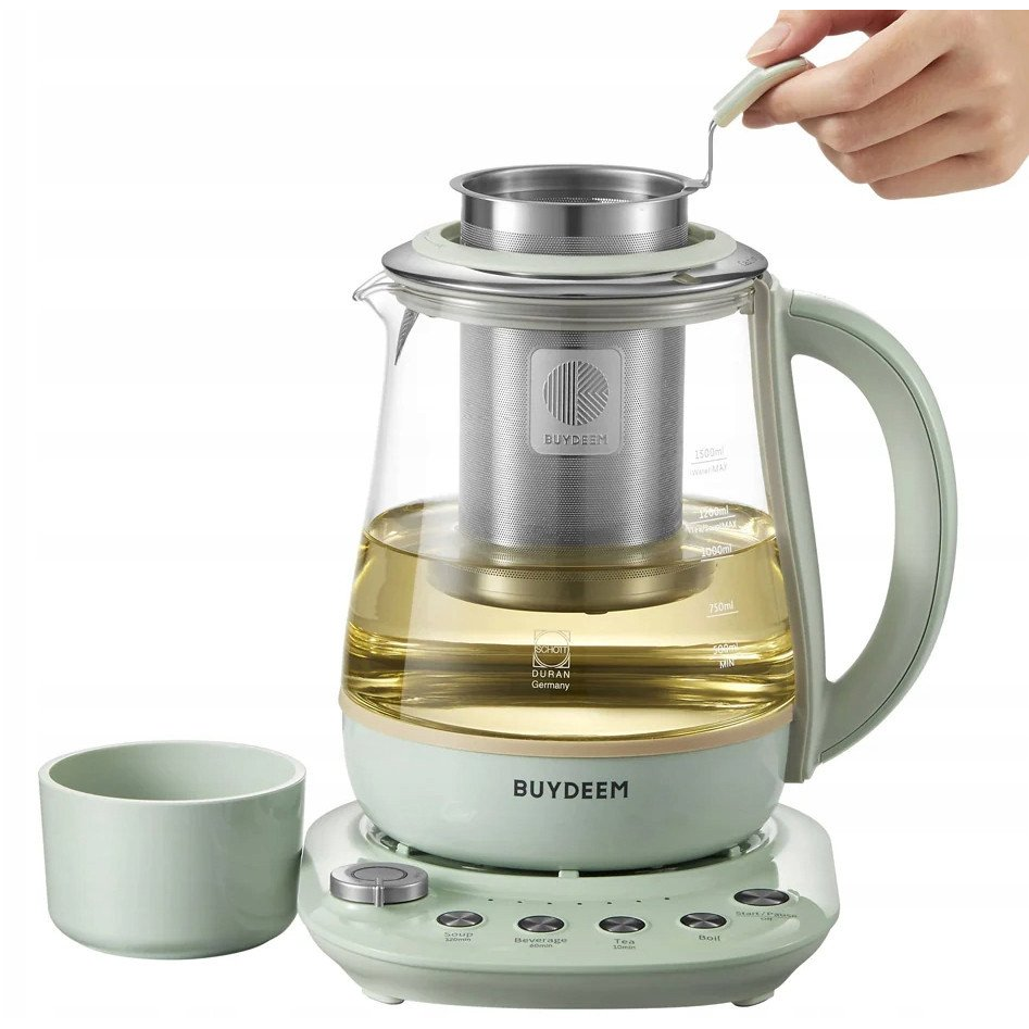 BUYDEEM K1594T Többfunkciós italkészítő 1200W 1.5L Zöld (K1594T-CG/EU)