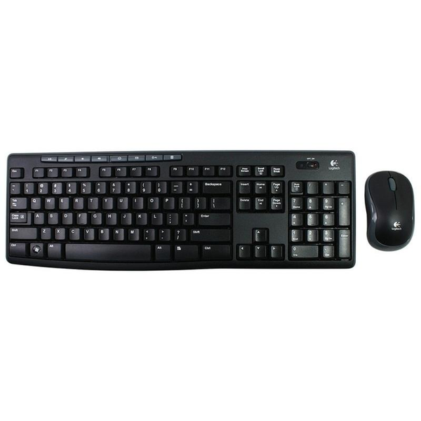Logitech Wireless Combo MK270 tastatur Mus inkluderet Universel RF trådløst QWERTZ Ungarsk Sort