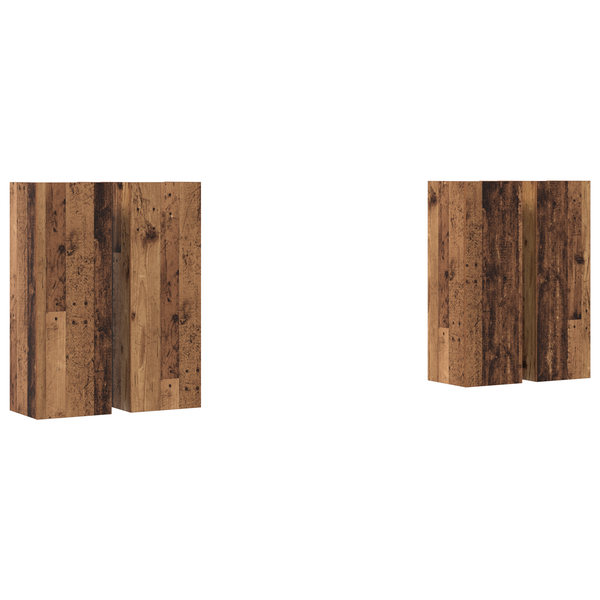 Set comodă TV 4 pcs Lemn vechi 30.5 x 30 x 90 cm Lemn compozit