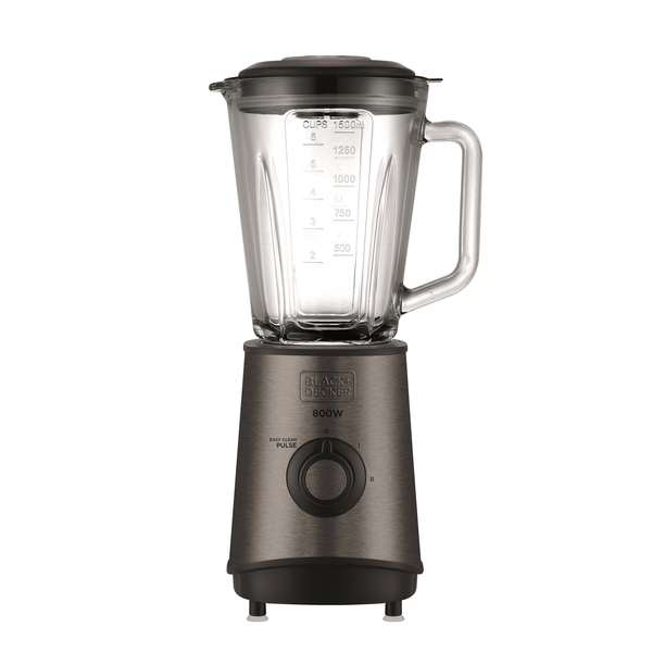 Блендер Black & Decker BXJB800E, 800 W, 1.5 л, Черен/Inox