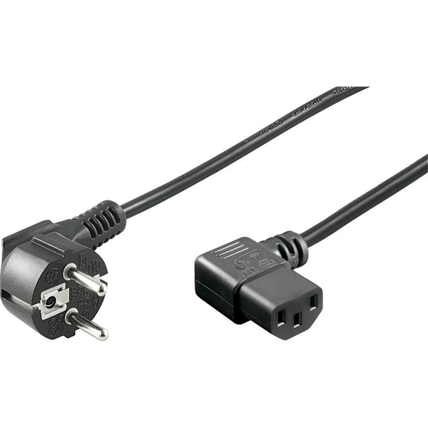 Kabel zasilający MicroConnect Microconnect PE010510 kabel zasilające Czarny 1 m CEE7/7 C13 panel