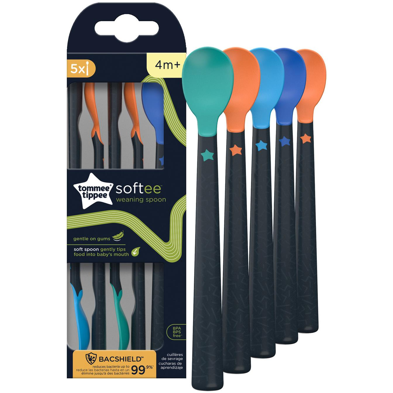 Tommee Tippee Softee teáskanalak kicsiknek 4m+, 5 db (5010415471963)