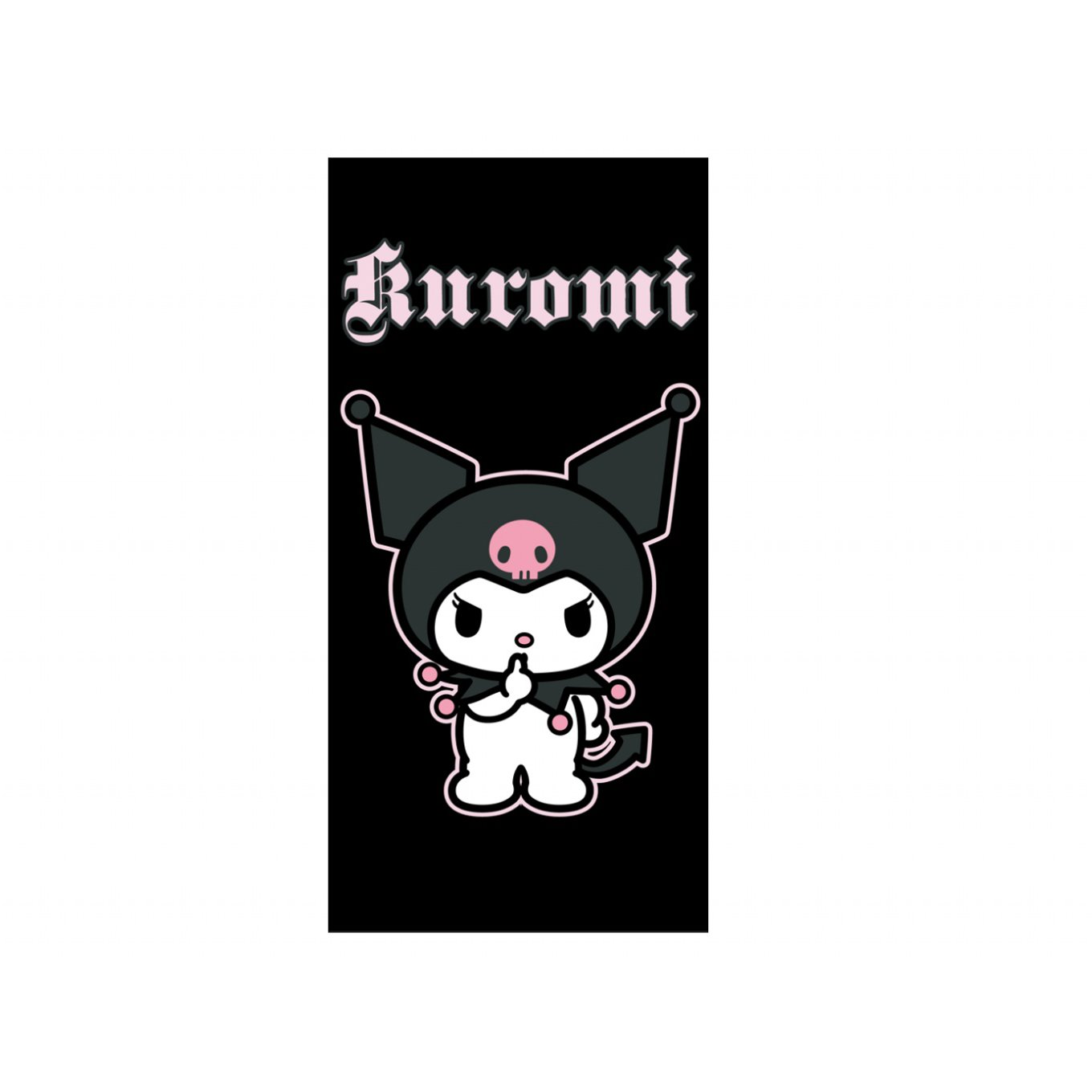 JERRY FABRICS Törölköző - Kuromi, 70×140 cm (8592753041468)