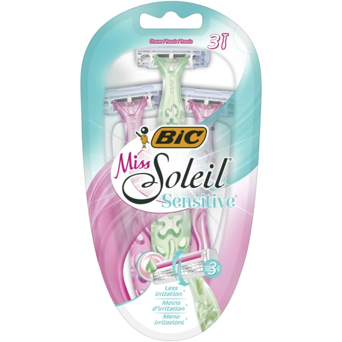 BIC Miss Soleil Sensitive női eldobható borotva 3db (957599) (bic957599)