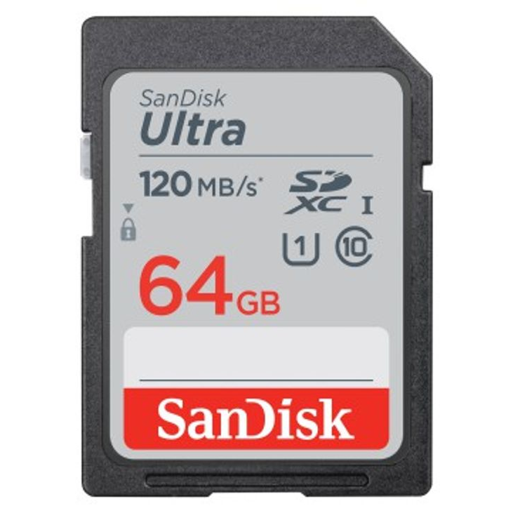 Sandisk 64GB SDXC Ultra UHS-I Class10 (186497 / SDSDUN4-064G-GN6IN)