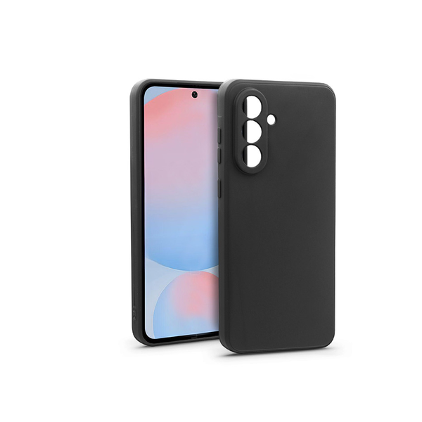 Haffner Matt szilikon tok - Samsung SM-A566 Galaxy A56 5G - fekete