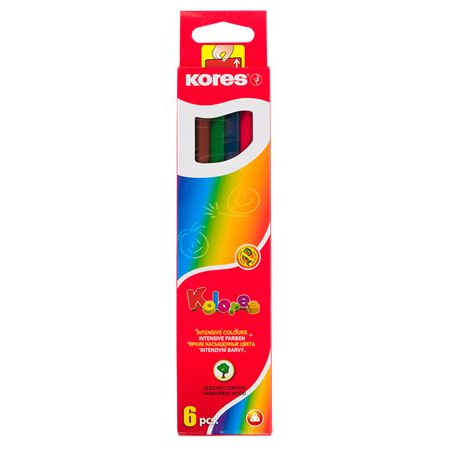 Kores Triangular háromszögletű Színes ceruza készlet 6db-os (100306/93306)
