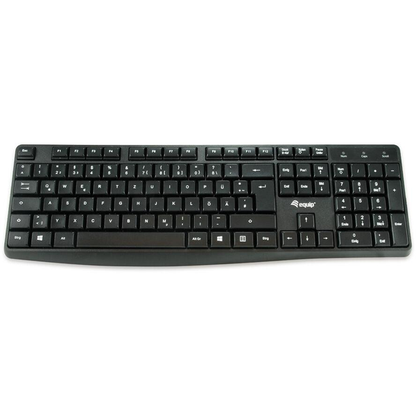Equip 245211 teclado Escritório USB QWERTY Espanhol Preto