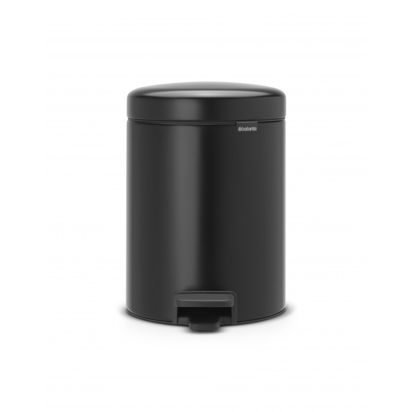 Brabantia 112928 5 literes pedálos rozsdamentes acél szemetes - Fekete