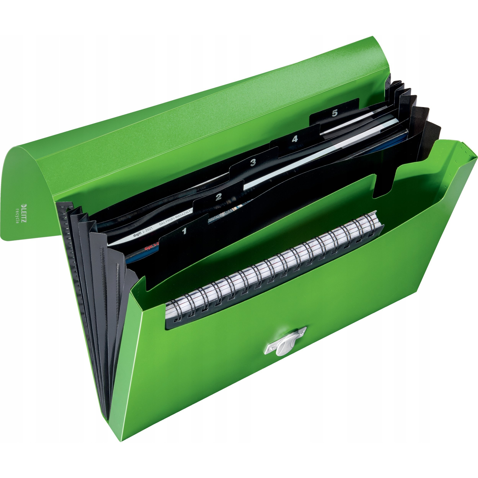 Leitz 46240055 iratrendező mappa 250 lapok Zöld Polipropilén (PP) (46240055)