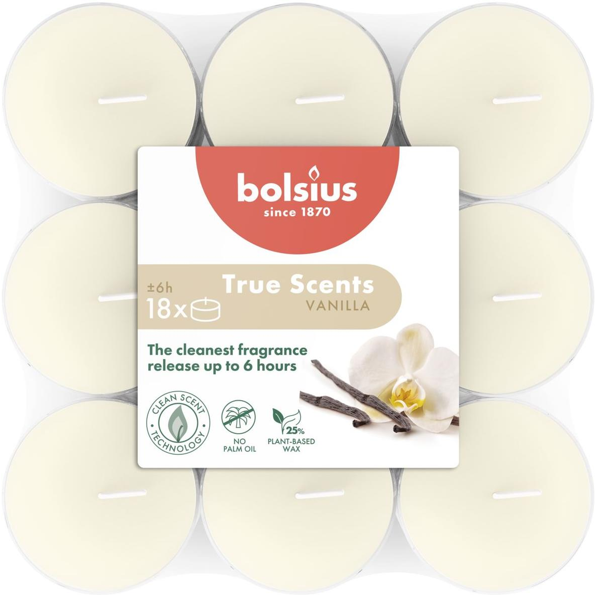 Bolsius Vanilla 358 g, 18 db (8717847189202)