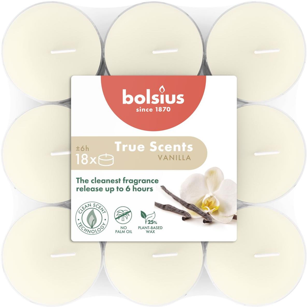 Bolsius Vanilla 358 g, 18 db