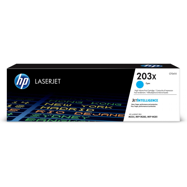 HP 203X High Yield Cyan Original LaserJet Toner Cartridge tonercartridge 1 stuk(s) Origineel