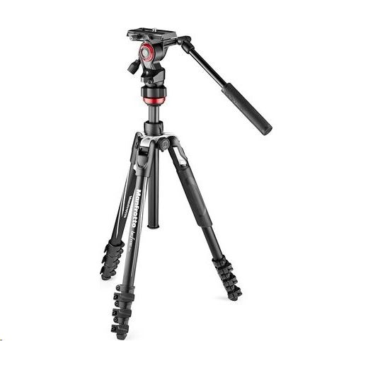 Manfrotto Befree Live alu csatos lábz. + fluid fej fekete (MVKBFRL-LIVE) (MVKBFRL-LIVE)