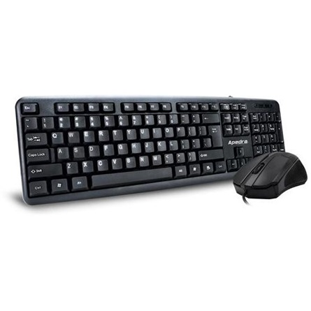 Apedra KM-520 комплект клавиатура + мишка, USB, черен