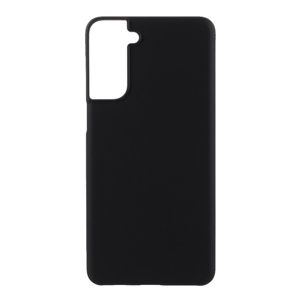 Műanyag telefonvédő (gumírozott) FEKETE [Samsung Galaxy S21 Plus (SM-G996) 5G] (5996591035758)