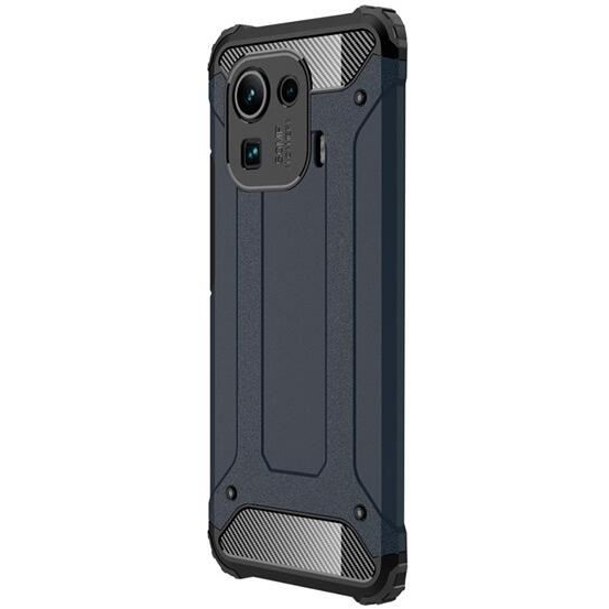 Gigapack Defender Xiaomi Mi 11 Pro 5G fémhatású tok sötétkék (GP-108758) (GP-108758)