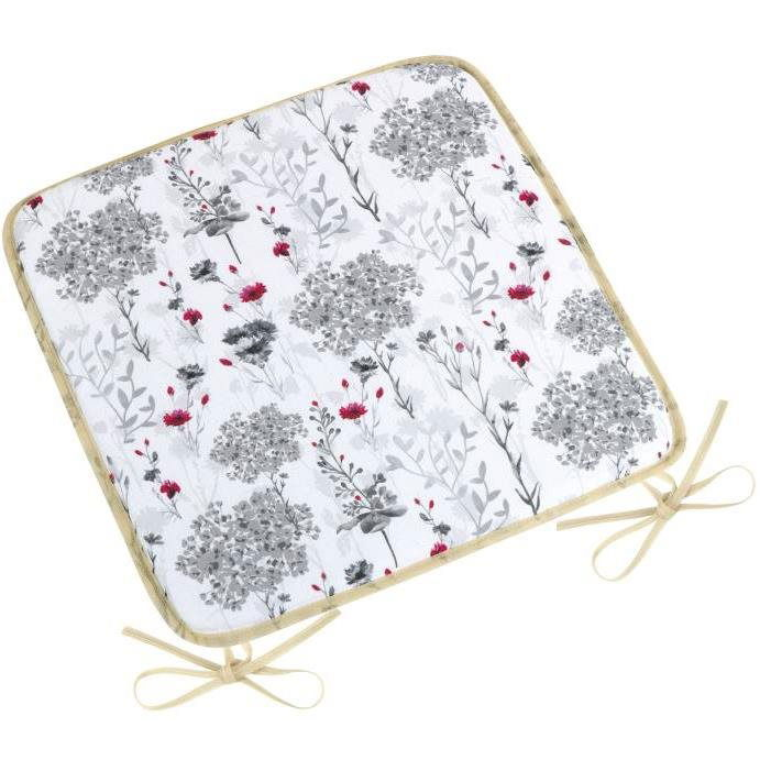 BELLATEX Seat DITA 34/405 - smooth, 40 × 40, grey twigs (9512)