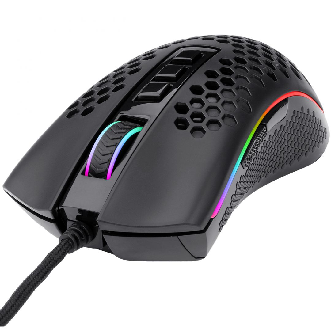 Redragon Storm M808 RGB 85g Gaming egér fekete (M808-RGB)